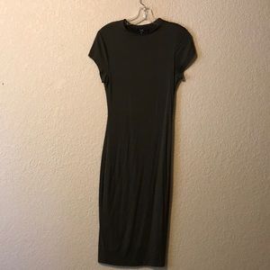 Olive green body dress
